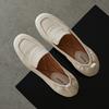 Chao soft~ new single shoes one-pedal leather loafers 2025 autumn new shallow mouth versatile flat shoes