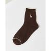 HISS3E303.W2_Puppy Embroidery Mixed Pattern Mid-Length Socks 3-Piece Set