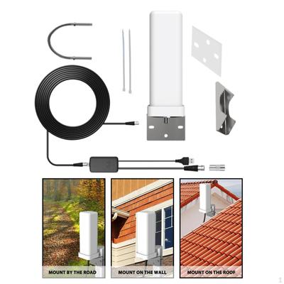 Outdoor TV Antenna with Amplifier for DVB T Atsc Isdb