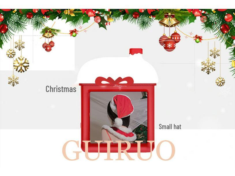 Samt Weihnachts Umhang & Rock Set mit Plüsch BH 2769