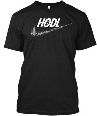 Hodl Bitcoin Dark - T-Shirt Made In the USA Size S To 5XL