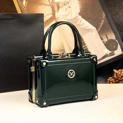2025 Design Nou la Modă Piele Naturală Genți de Mână pentru Femei Navetă Geantă Mică Pătrată Cutie Rigidă Crossbody Genți de Seară