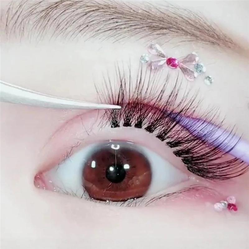 60pcs/box Professional Make-up Single Tufted Eyelash 0.1mm Grafting False Eyelash Extension Beauty Product