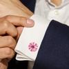Petal rhinestone cufflinks Button Covers Flower Shaped Button Cover Cufflinks for Women for Sewing Jeans Dress Fabric Blouse