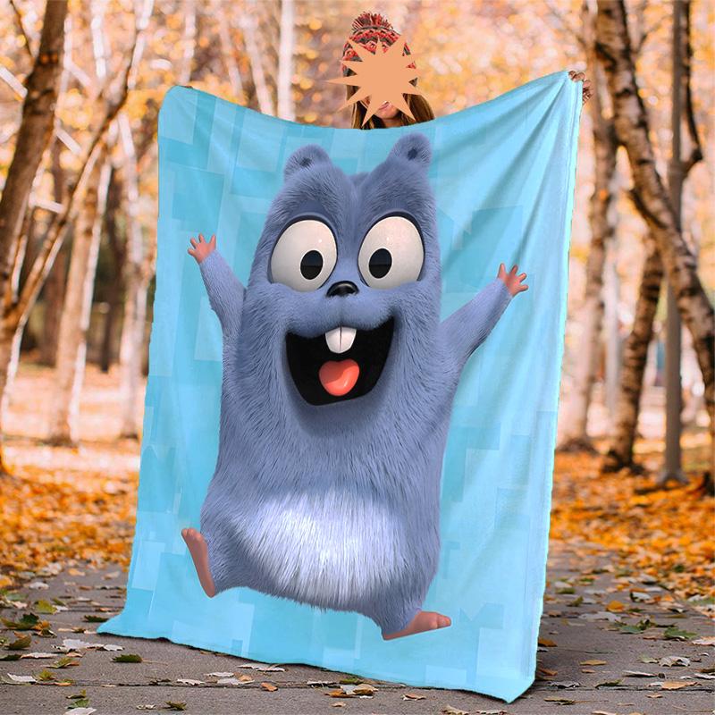 Grizzly Lemmings Flanelldecke Weich Warm Ganzjahresdecke, Design für Camping, Autoreisen, Wandern Sofa, Bett, Büro Perfektes Geschenk für Partys