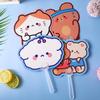 Cartoon Summer Handheld Irregular Fan: Cute, Portable, and Student-Friendly Plastic Design