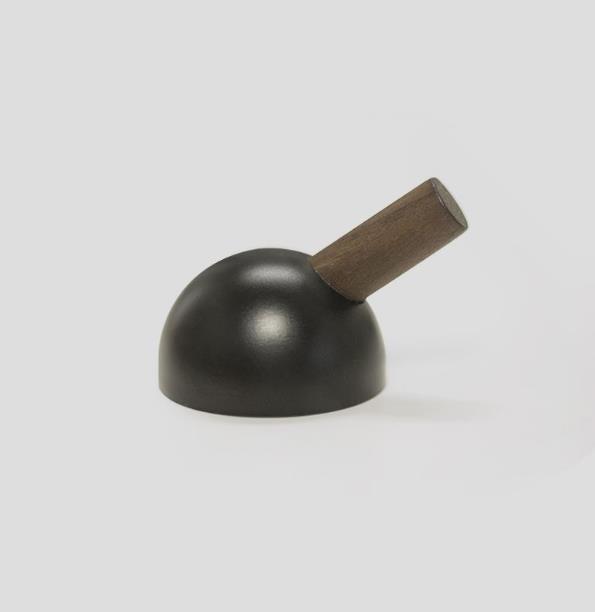 Gancho para Abrigos de Madera de Nogal y Metal para Colgar en la Pared Decoración de Sala de Estar Moderno Gancho para Abrigos en la Parte Trasera de la Puerta Decoración de Pared de Fondo