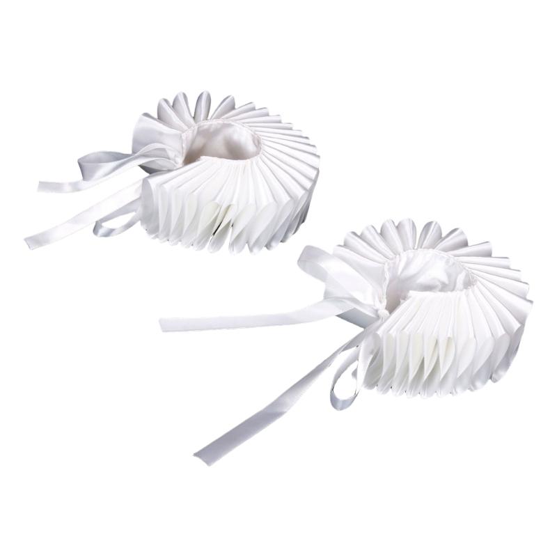 Victorian Ruffled Wrist Wrap Wristband For Historical Reenactment And Role Play Victorian Costume Enhancement