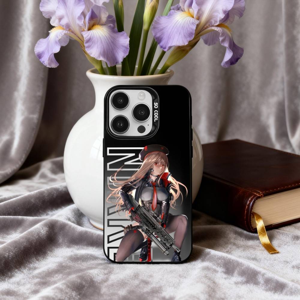 Coque de téléphone G-Déesse de la V-Victoire N-Nikk-K Pour iPhone17,16,15,14,13,12,11 Plus,Pro Max Intérieur Plaqué Argent Bonbon