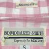 Individualized Shirts Pink Gold Check MOJITO FIT Open Collar Shirt Tops S pinkUsed