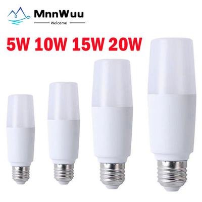 5W 10W 15W 20W LED Cylindrical Corn Bulb E27 Light Bulb AC220V LED Lamp Home Decoration Chandelier Candle Light