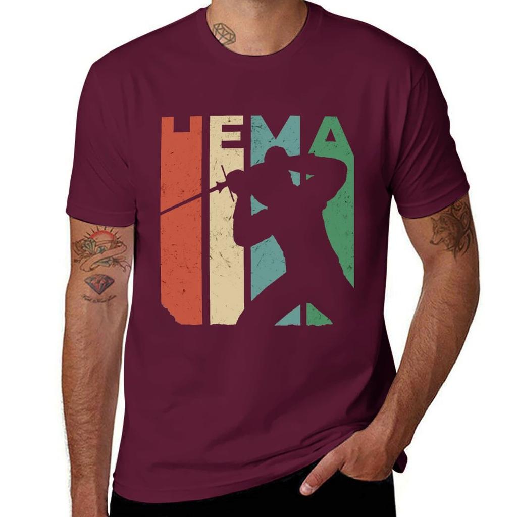HEMA / Historisches Fechten Design T-Shirt Jungen Weiß Schnelltrocknend Jungen Tierdruck Schwarze T-Shirts für Männer