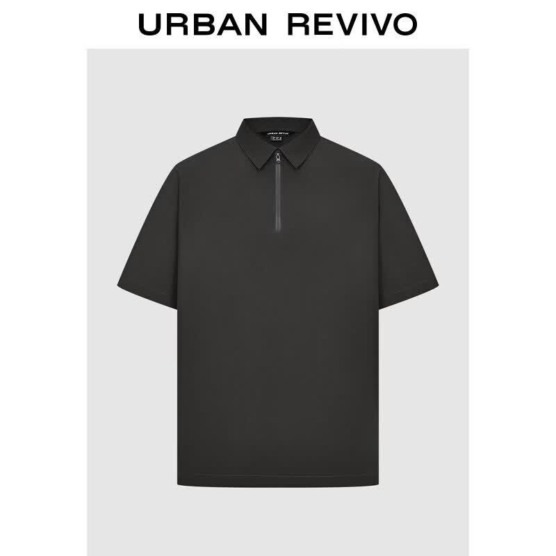 Men s Functional Short Sleeve Zip-Up Shirt L