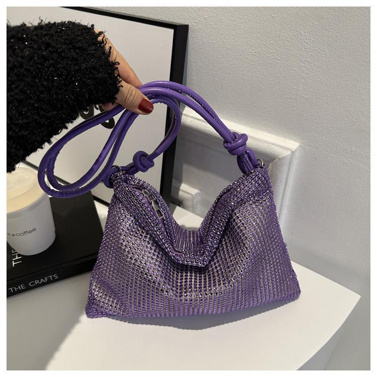 Fresh Fashionable Shiny Sweet Handbag For Women 2024 Spring New Tote Shoulder Bag