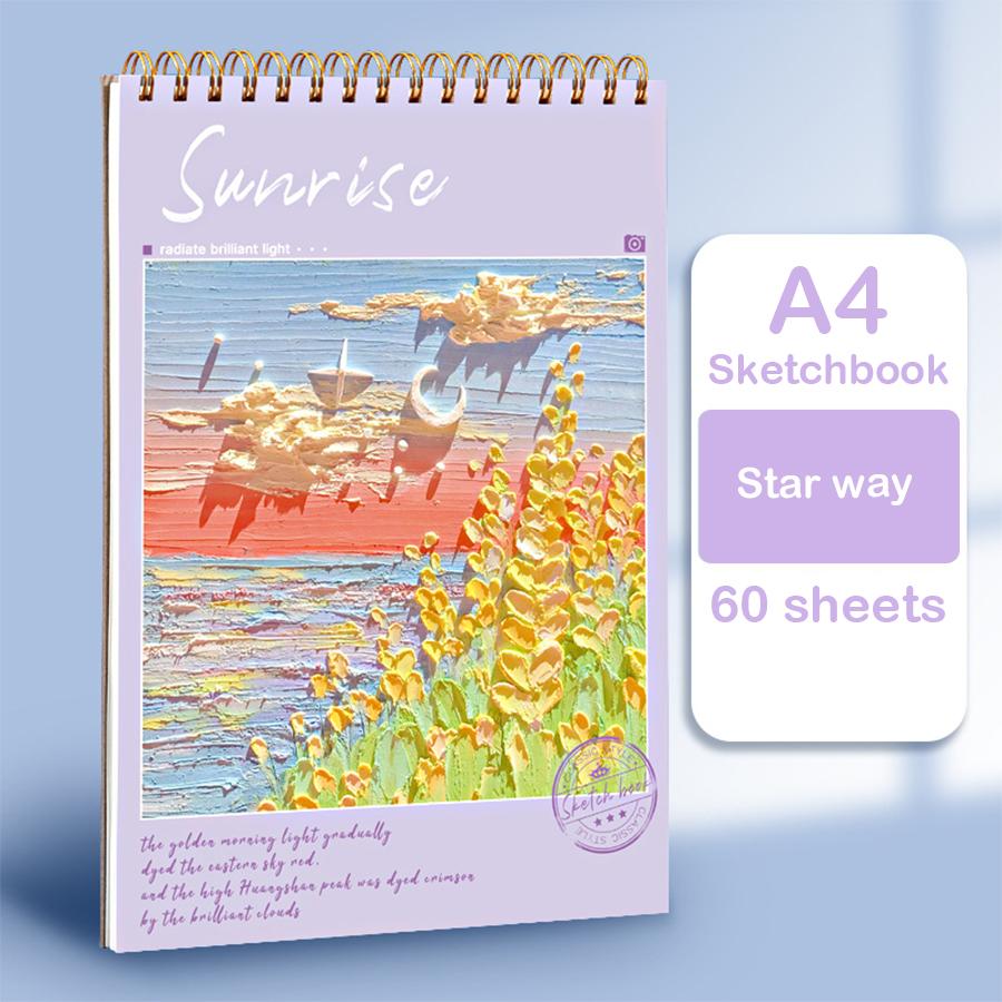 A4 Sketch Book Drawing Book Thickened Coil Drawing Paper Drawing Art Book Drawing Book Sketchbooks