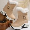 Fashion Fashion Belt Buckle Warm Casual Thick Soled Snow Boots for Women 2025 Winter New Comforatble Versatile Chunky Hairy Cotton Shoes