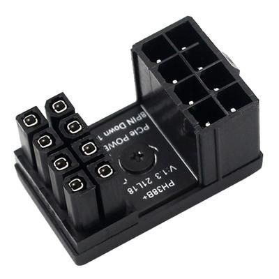 Connecteur de conversion de direction d'alimentation KAUMO, verrouillage de l'alimentation auxiliaire de la carte graphique PCI-E (8 broches en bas)