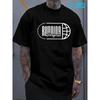 European Size Running Progress Tee  100% Casual Funny T-Shirt for Men Black, Crew Neck, Regular Fit,Short Sleeve Perfect for Summer Sports and Leisure