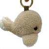 Plush Key Chain Whale Car Keychain Furry Wool Whale Keyring Furry Dolphin Keychain  Backpack Bag