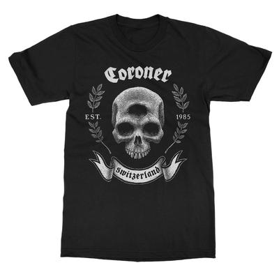 Coroner Skull 2022 Tour Leisure Tshirt Luxury Brand for Men and Women Top 2026 New Band