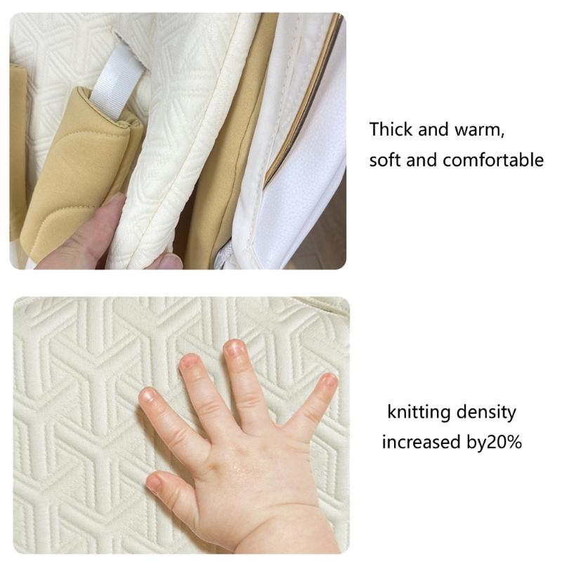 Strollers Seat Insert 5PCS Cotton Polyester Blend Double Sided Summer Winter Use Easy To Clean Secure with Pillow