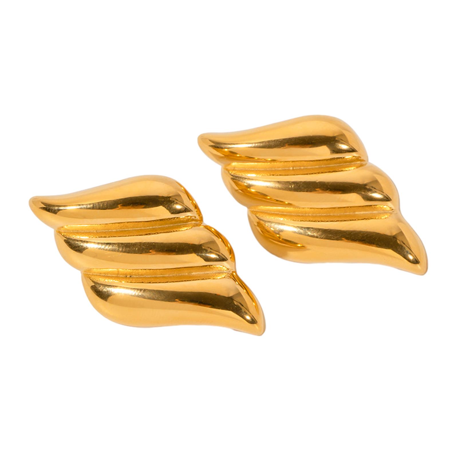 

Retro Studs Earrings Geometric Ear Jewelry Stainless Steel Material Ear Pins Ear Pendant Perfect Gift for Women Girl 2 золотой