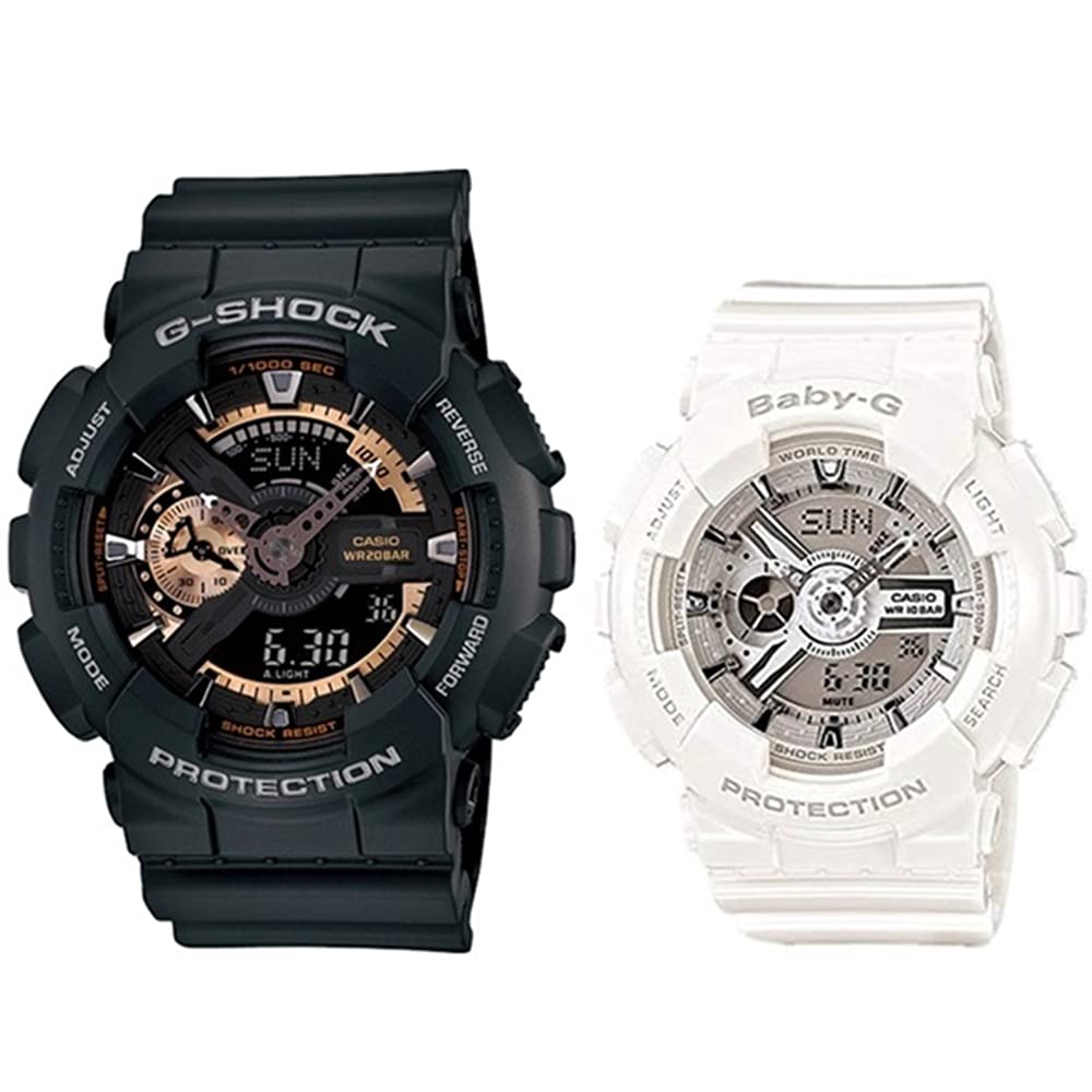 

[Casio] CASIO Waterproof Pair Watch G-SHOCK Baby-G Men s Women s Black White GA-110RG-1ABA-110X-7A3 Watch