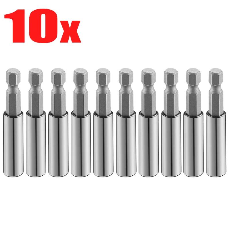 Hexagonal Magnetic Screwdriver Extension Handle Extended Connecting Rods Steel Carbon Screwdrivers Bit Holder Woodworking Tools