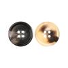 Round Black Suit Buttons High-End Resin Clothes Coat Coat Trench Coat Buttons Versatile Sweater Children'S Buttons
