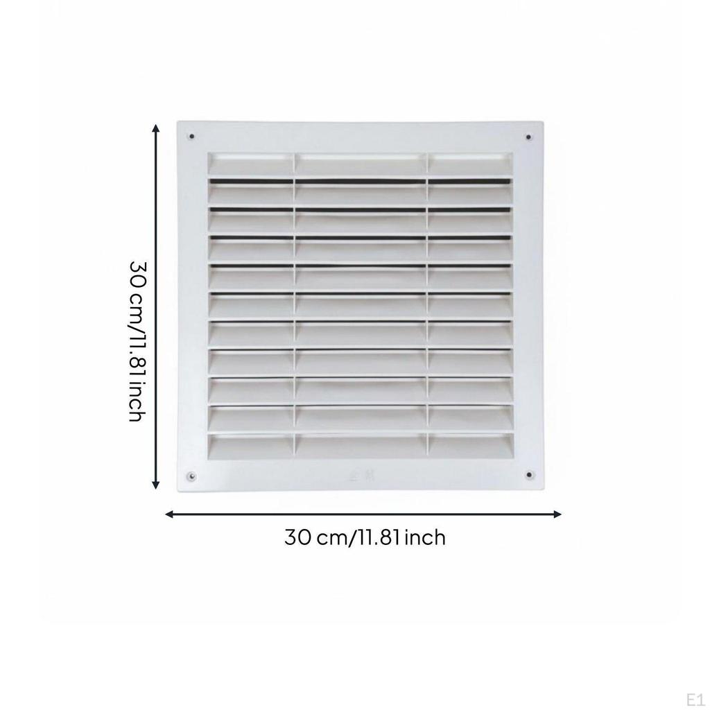 Louvered Vent Easy Installation Door Air Cabinet Ventilation Grille for DIY Enthusiasts,