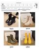 2025 Women's Fashion Elastic Band Waterproof Rain Boots - Thick Sole, Solid Color, Non-Slip & Versatile Casual Galoshes