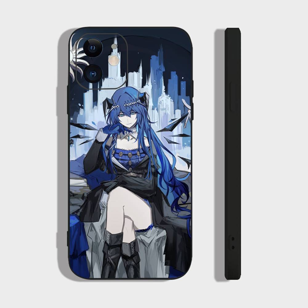 Mostima Animated Game A-Arknights Phone Case For IPhone 17 Air 16 15 14 13 Pro Max 11 12 Black Silicone Cover