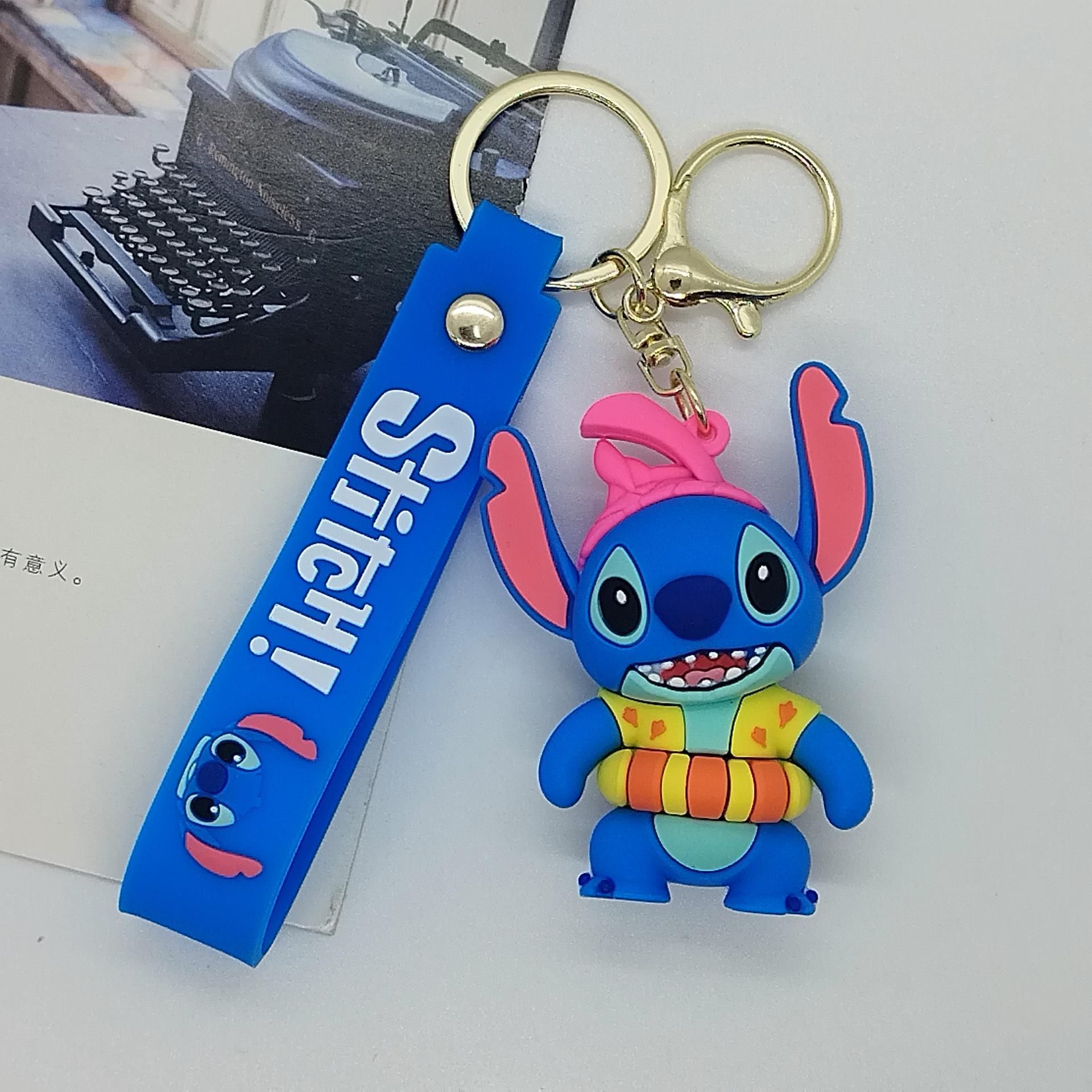 Creative Cartoon Stitch Doll Keychain Bag Car Keychain Accessories Gift Wholesale Y2k Fashion Toys Anime Cartoon Frind
