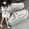 Thick-soled bag head half slippers women's summer wear 2025 new heelless versatile breathable mesh lazy little white shoes