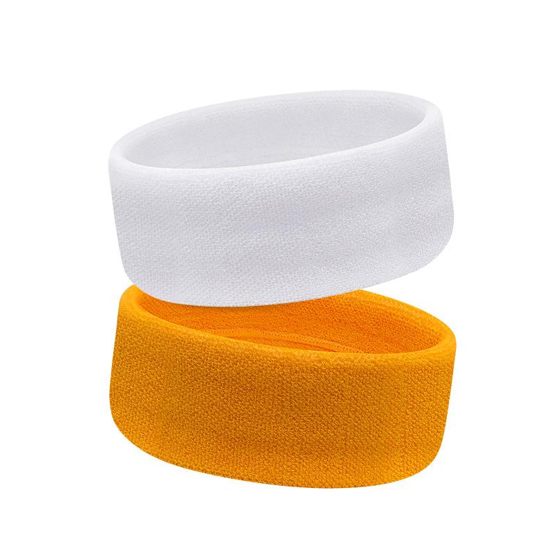 2026 Solid Color Cotton Headband Sweat Absorbent Belt Breathable Men's Running Fitness Badminton Sweatproof Women's Sports Bandana