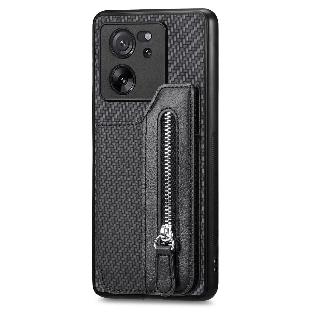 C1-04 For Xiaomi 13T/13T Pro/Redmi K60 Ultra Wallet Phone Case Kickstand PU+PC+TPU Phone Cover