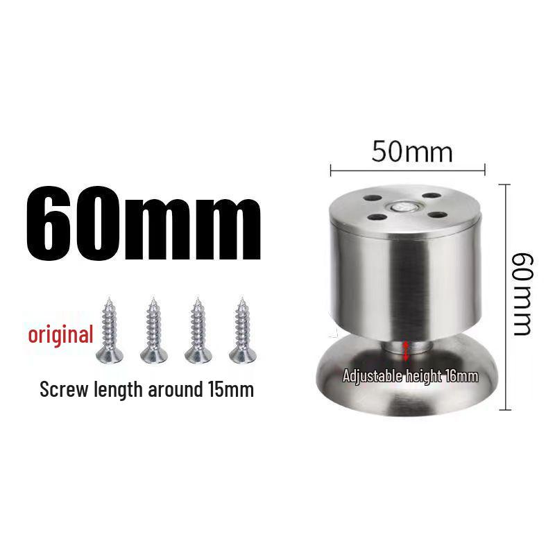 Adjustable Stainless Steel Furniture Legs for Tables, Cabinets, and Sofas