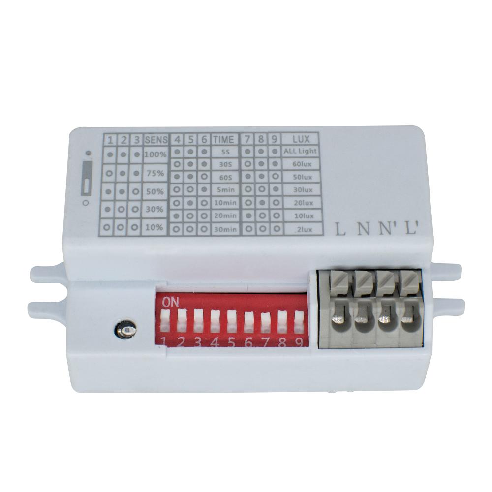 220V-240V 5.8GHz Microwave for Radar Body Motion Detector For LED Light For ceiling walls, hotel hallways, sensor lights