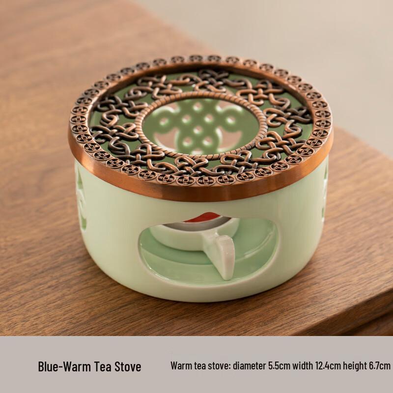 Chinese Style Candle Tea Warmer Set