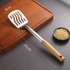 Ruhan Wood Handle Stainless Steel Spatula