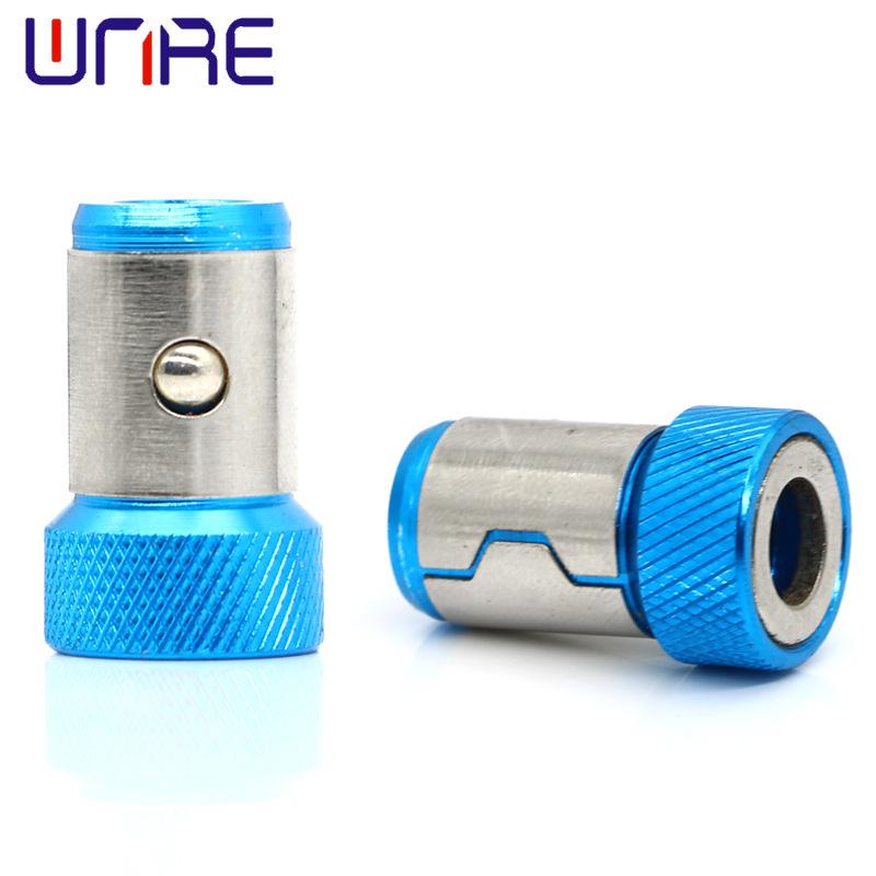 Enhanced Magnetic Anti-Slip Ring for Hand Drills: Magnetized, Hardened, with Detachable Bits and Bead-Locking Tech