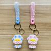 Adorable Cat Paw Keychain Soft Silicone Cute Bag Charm For Women And Kids