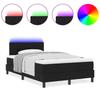 VidaXL Lit box spring avec matelas &amp; LED noir 120x190 cm en tissu 3342193