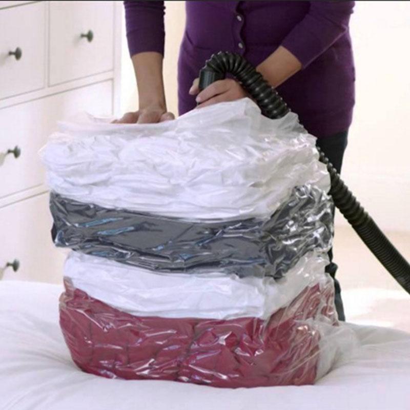 Vacuum Bag Package Compressed Organizer For Quilts Clothes Storage Bag Transparent Space Saving Bags Wardrobe Closet Organizer