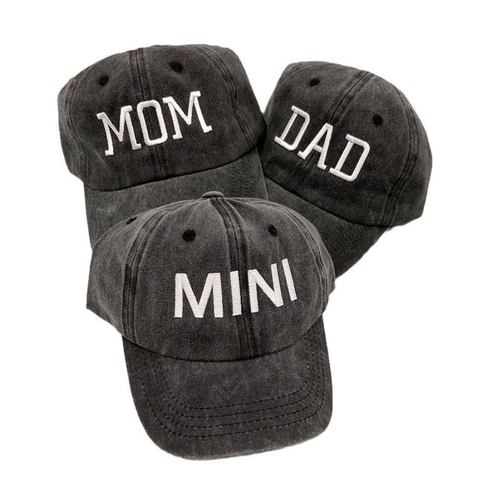 Vintage Parent-child Baseball Hats Washed Cotton Baseball Cap Fashion Outdoor Sunscreen Hats