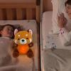Stuffed Animal Breathing Red Panda Music Lights Sound Sleeping Doll  Children Gift