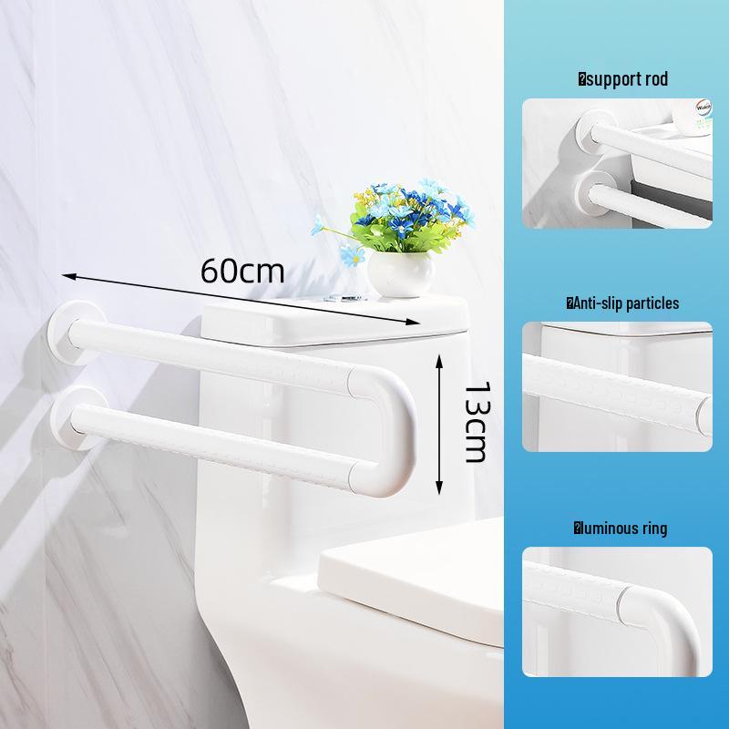

Ванная комната Поручень U-образной формы для пожилых - Безбарьерная нейлоновая ручка для душа/туалета