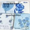 Retro Rose & Butterfly Heart Origami Sticky Notes: Tearable, Non-Adhesive, Colored Paper Pad for Students