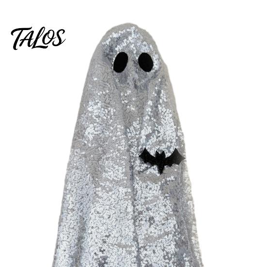 Halloween Decor for Lawn Goose Ghost Costume, Porch Outfit Outdoor Garden Statue Attire Decor, Spooky Holiday Clothing, Funny Yard Ornament