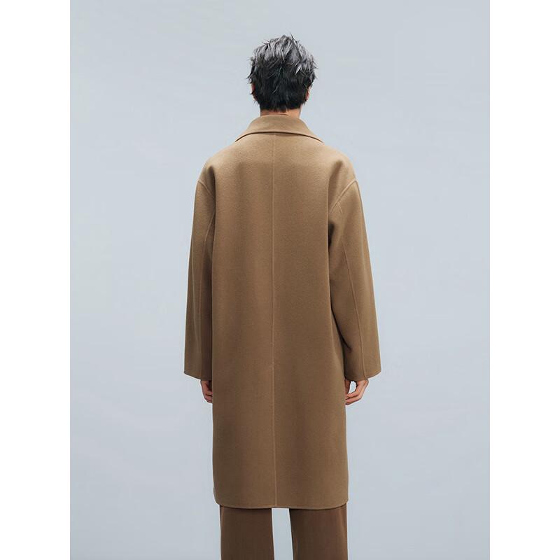 GXG Men's Double-Breasted Long Overcoat